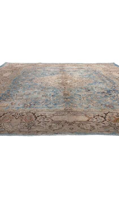 10 x 12 Vintage Persian Kashan Kashmar Rug 78591