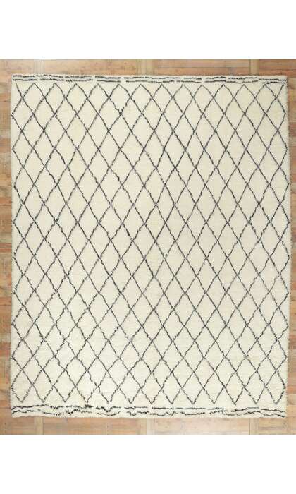 10 x 13 Modern Moroccan Area Rug 30420