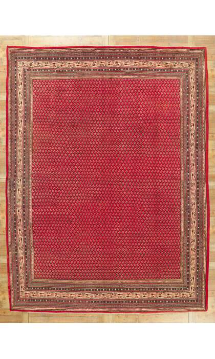 10 x 13 Vintage Persian Mahal Rug  75894