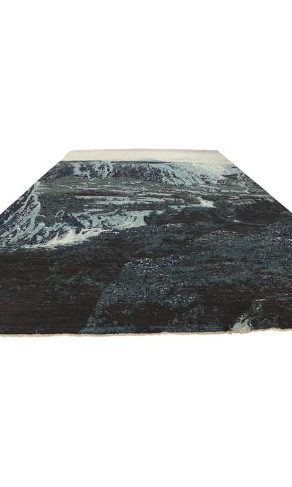 10 x 14 Mountain Landscape Abstract Rug 80752
