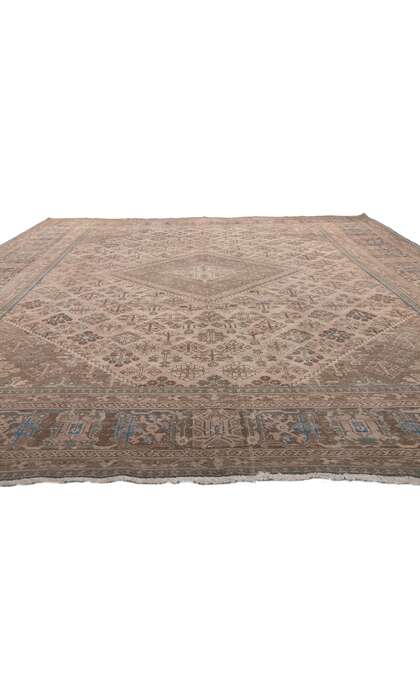 10 x 14 Distressed Vintage Persian Joshegan Rug 78597