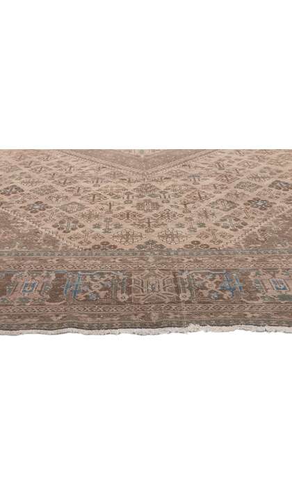 10 x 14 Distressed Vintage Persian Joshegan Rug 78597