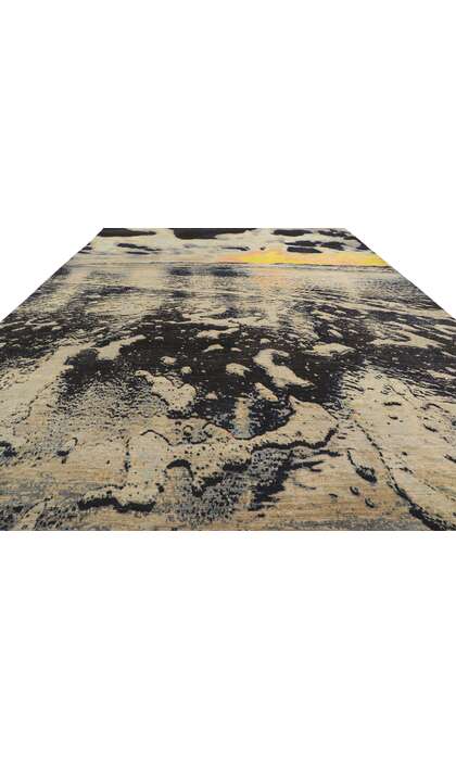 10 x 14 Abstract Seascape Area Rug 80751