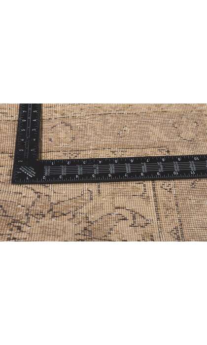 11 x 16 Earth-Tone Vintage Persian Tabriz Rug 78583