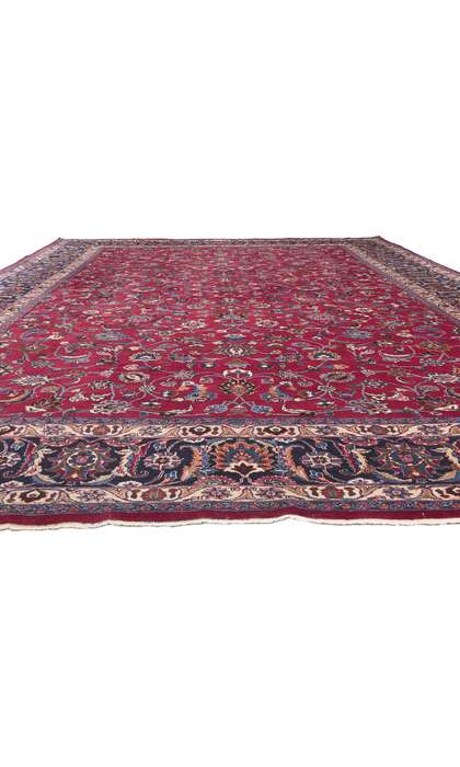 11 x 17 Large Antique Persian Mashhad Rug 78568