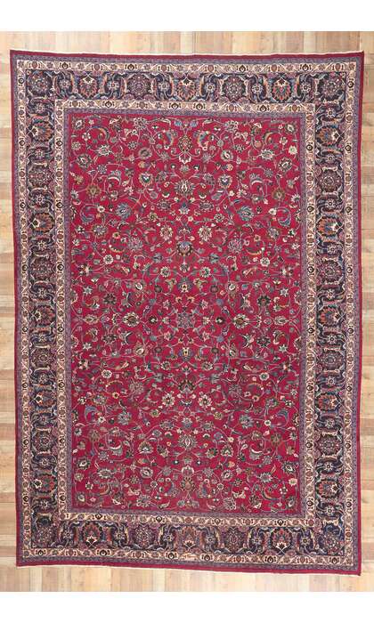 11 x 17 Large Antique Persian Mashhad Rug 78568