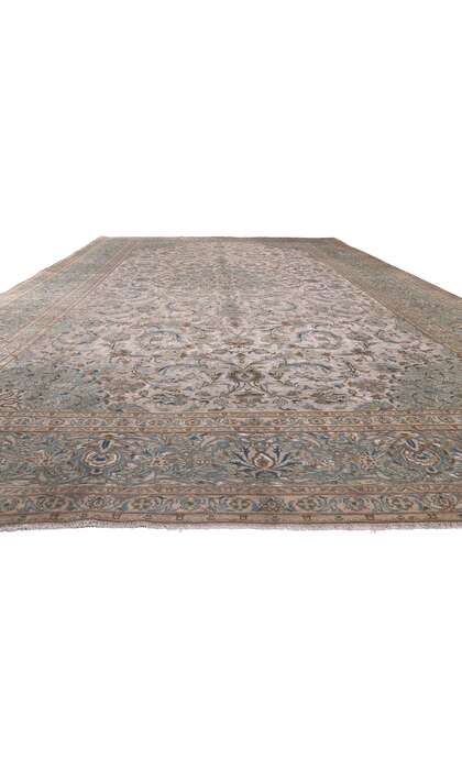 11 x 19 Vintage Persian Kashan Rug 78589