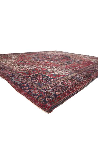 12 x 15 Large Antique Persian Heriz Rug 78540