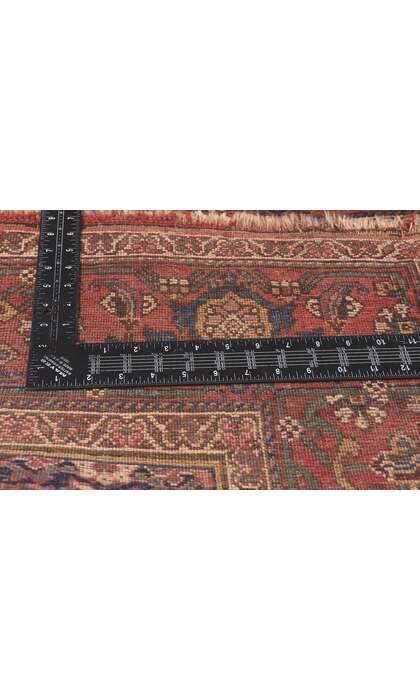 12 x 20 Antique Persian Bijar Triclinium Rug 78569