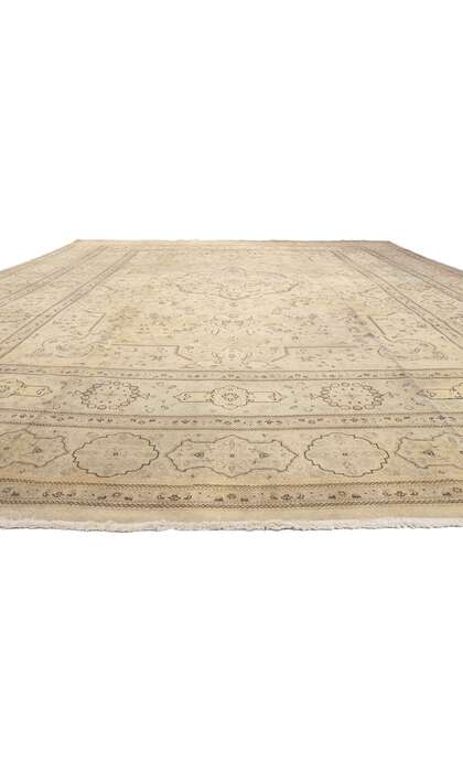 14 x 19 Vintage Persian Tabriz Rug 78595