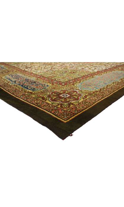 15 x 36 Antique Austrian Savonnerie Rug Oversized 72342