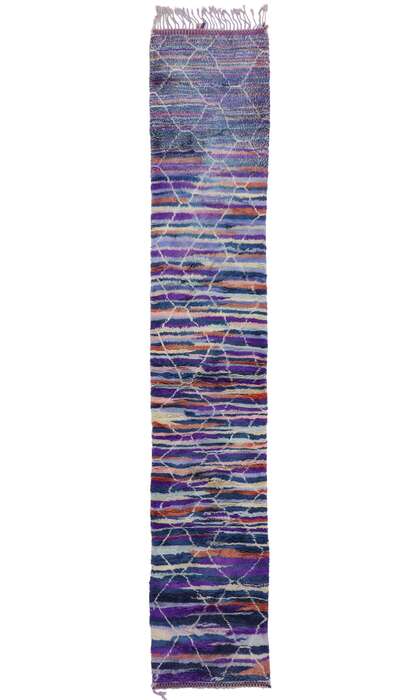 3 x 14 Colorful Beni Mrirt Moroccan Rug 21094