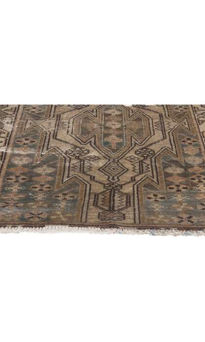 3 x 4 Distressed Antique Persian Hamadan Rugg 78581