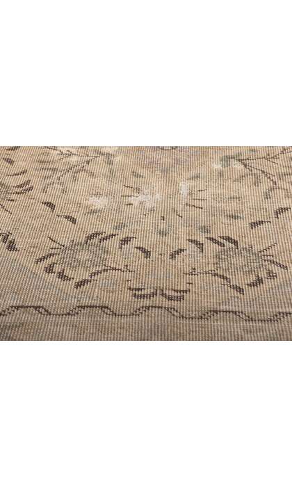 3 x 4 Distressed Vintage Persian Tabriz Rug 78575