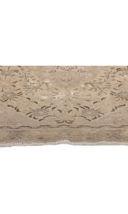 3 x 4 Distressed Vintage Persian Tabriz Rug 78575