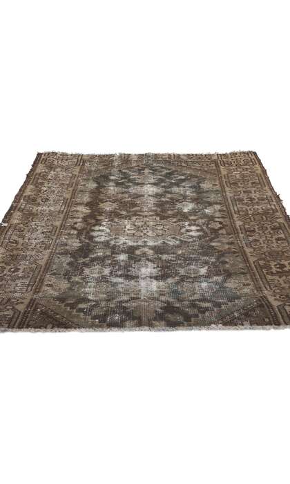 3 x 4 Distressed Antique Persian Hamadan Rug 78577