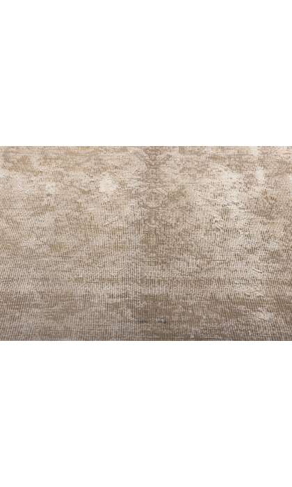 3 x 4 Distressed Vintage Persian Kashan Rug 78571