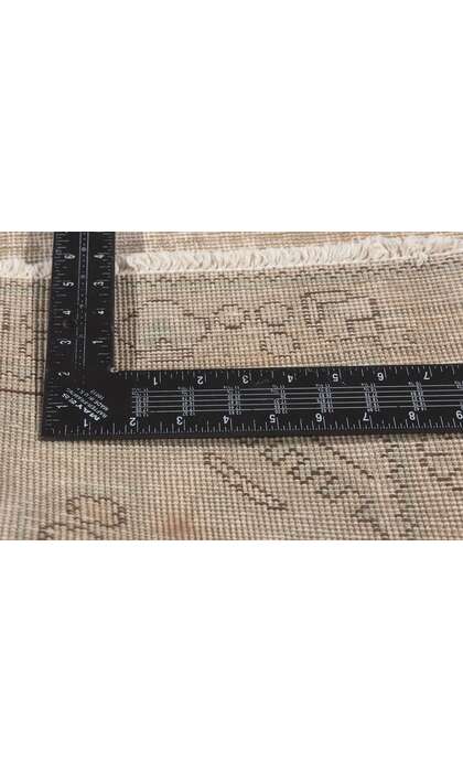 3 x 5 Distressed Vintage Persian Tabriz Rug 78573