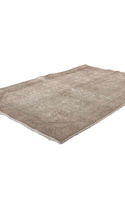 3 x 5 Distressed Vintage Persian Tabriz Rug 78573