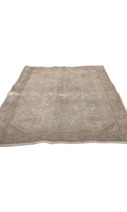 3 x 5 Distressed Vintage Persian Tabriz Rug 78573