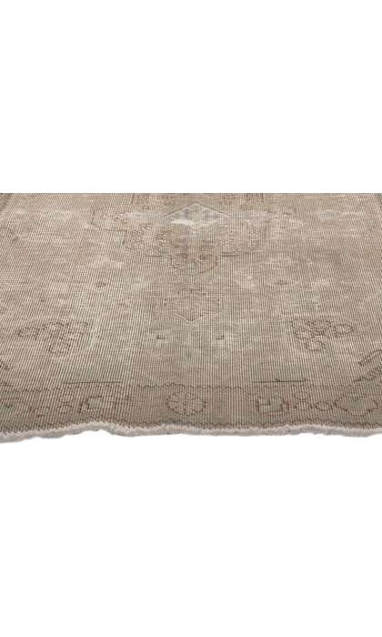 3 x 5 Distressed Vintage Persian Tabriz Rug 78573