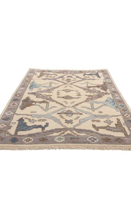 3 x 6 Small Modern Oushak Rug 80998