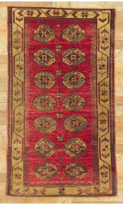 4 x 7 Vintage Turkish Oushak Rug 52382