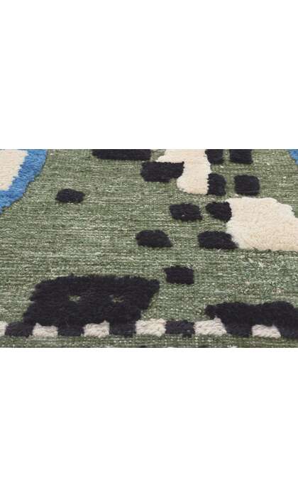 4 x 6 Modern Moroccan High-Low Rug 80993