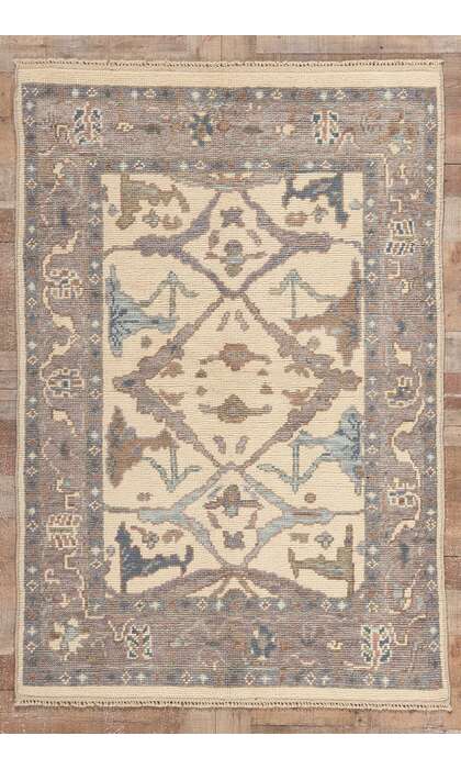 4 x 6 Modern Oushak Rug 80997