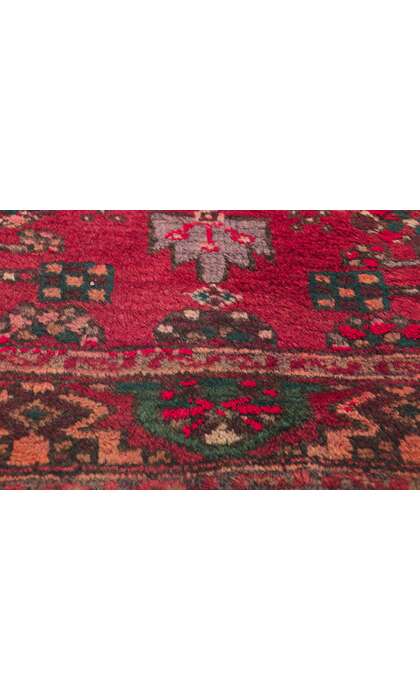 4 x 7 Antique Red Persian Hamadan Rug 21692