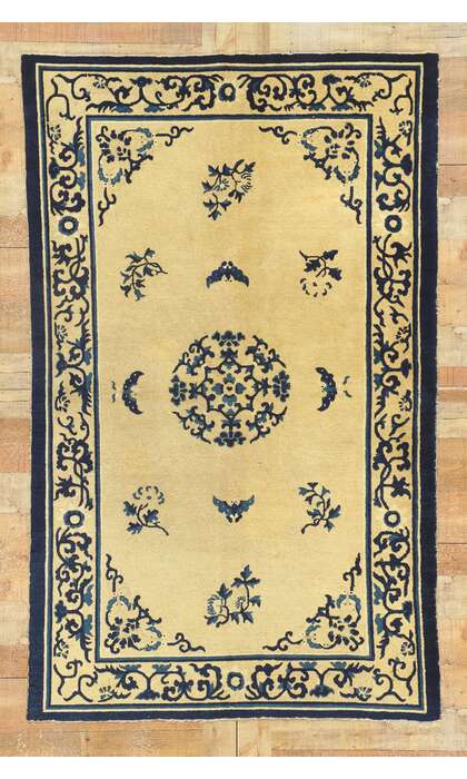 4 x 7 Antique Chinese Peking Rug 77193