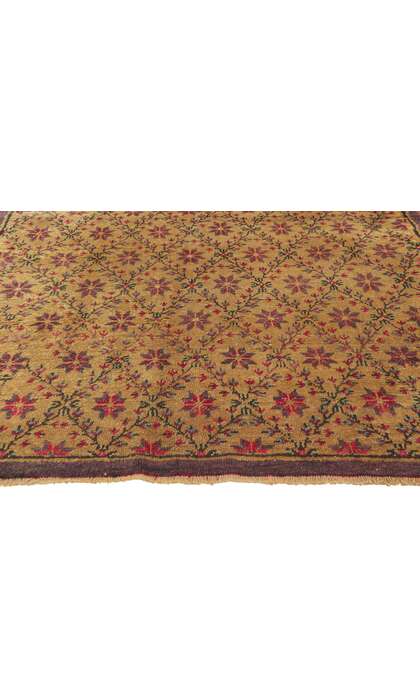 4 x 7 Vintage Turkish Oushak Rug 51401