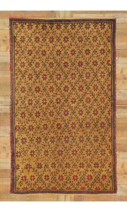 4 x 7 Vintage Turkish Oushak Rug 51401