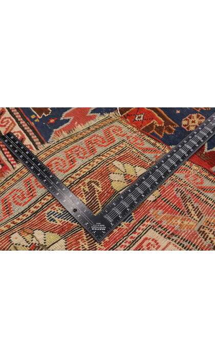 4 x 8 Antique Caucasian Kazak Rug 73080