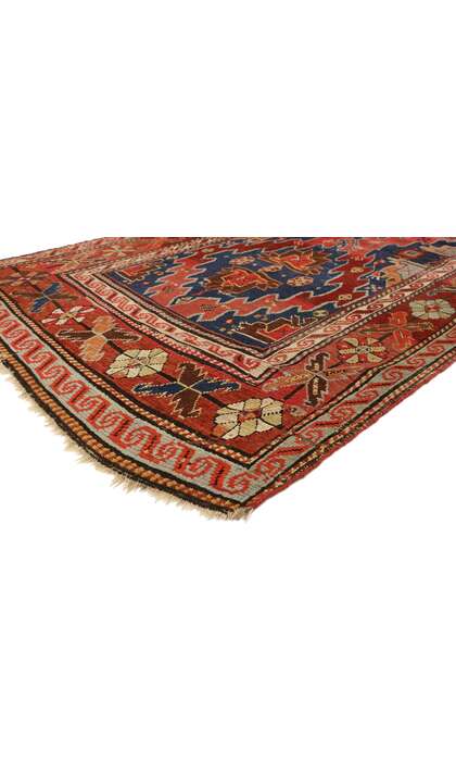 4 x 8 Antique Caucasian Kazak Rug 73080