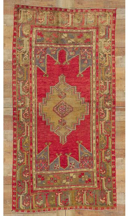 4 x 8 Vintage Turkish Oushak Rug 51165
