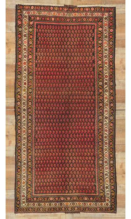 4 x 9 Vintage Persian Malayer Rug 75216