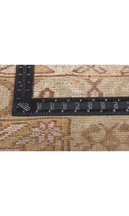 5 x 15 Earth-Tone Vintage Oushak Rug 53708