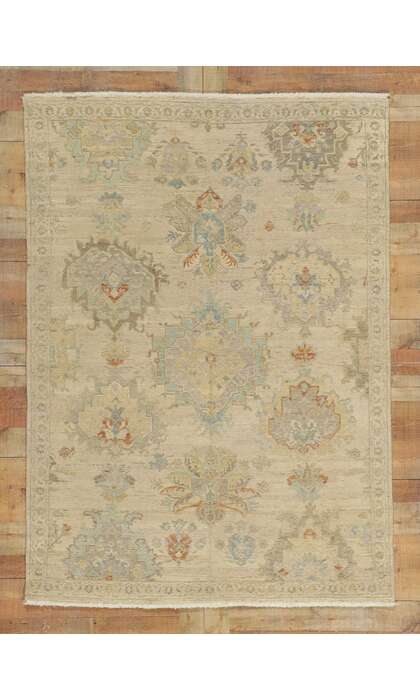 5 x 7 Vintage-Inspired Oushak Rug 30828