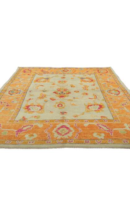 5 x 7 Colorful Oushak Rug 52367