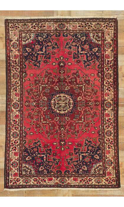 5 x 7 Vintage Persian Hamadan Rug 77158