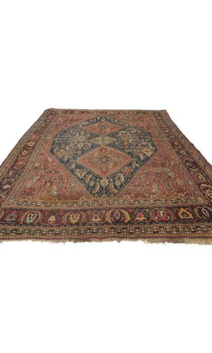 5 x 8 Antique Persian Qashqai Rug 21696