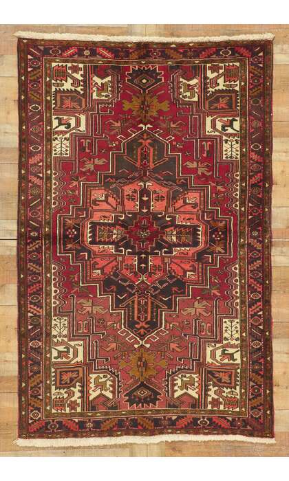 5 x 8 Vintage Persian Heriz Rug 75299