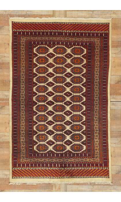 5 x 8 Vintage Pakistani Bokhara Rug 74502