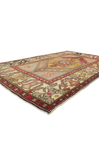 5 x 8 Vintage Turkish Oushak Rug 50328