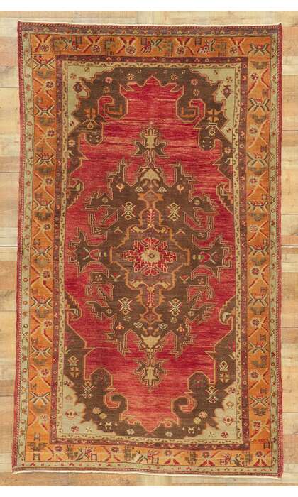 5 x 9 Vintage Turkish Oushak Rug 51130
