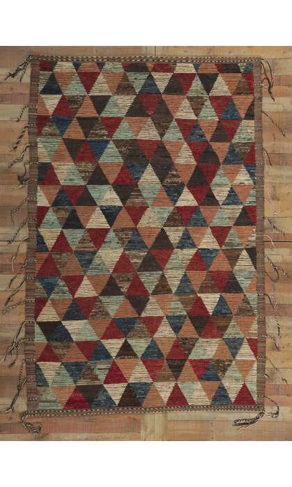 6 x 9 Earth-Tone Moroccan Rug 80787