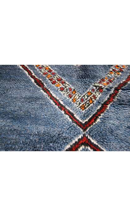 6 x 11 Vintage Blue Beni MGuild Moroccan Rug 20728