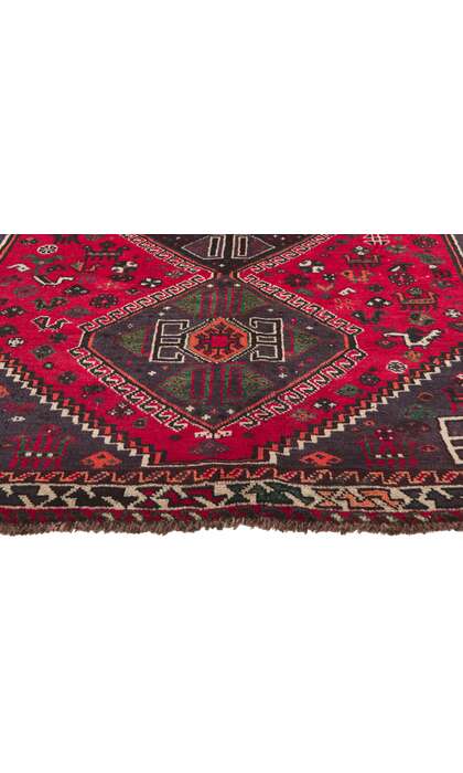 6 x 8 Vintage Persian Shiraz Rug 74735