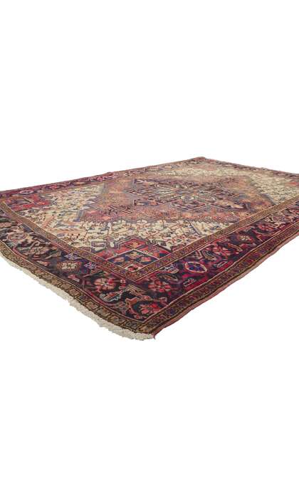 6 x 9 Vintage Persian Heriz Rug 75557